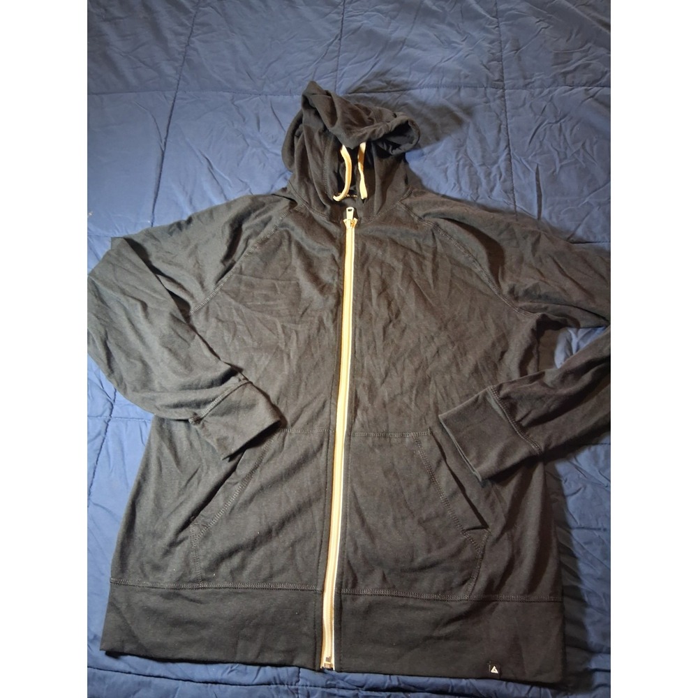 American Giant Men's Midweight Full Zip Black Size XL Made in USA